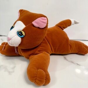 Pound Purries Kitties Tonka 1985 Brown Cat Plush Stuffed Animal Vintage Toy 13"